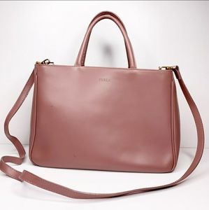 Furla Large Mauve Crossbody Handbag